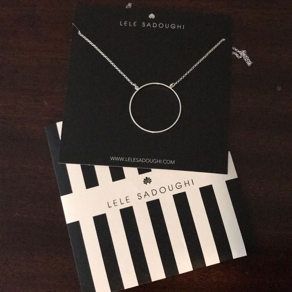 LeLe Sadoughi Circle Necklace
